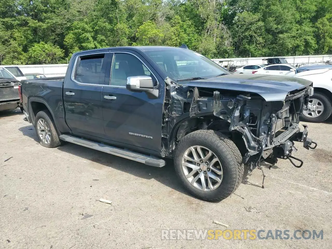 4 Фотография поврежденного автомобиля 1GTU9DED9MZ391659 GMC SIERRA 2021