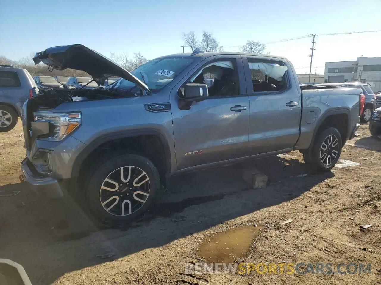 1 Photograph of a damaged car 3GTP9EED7MG393901 GMC SIERRA 2021