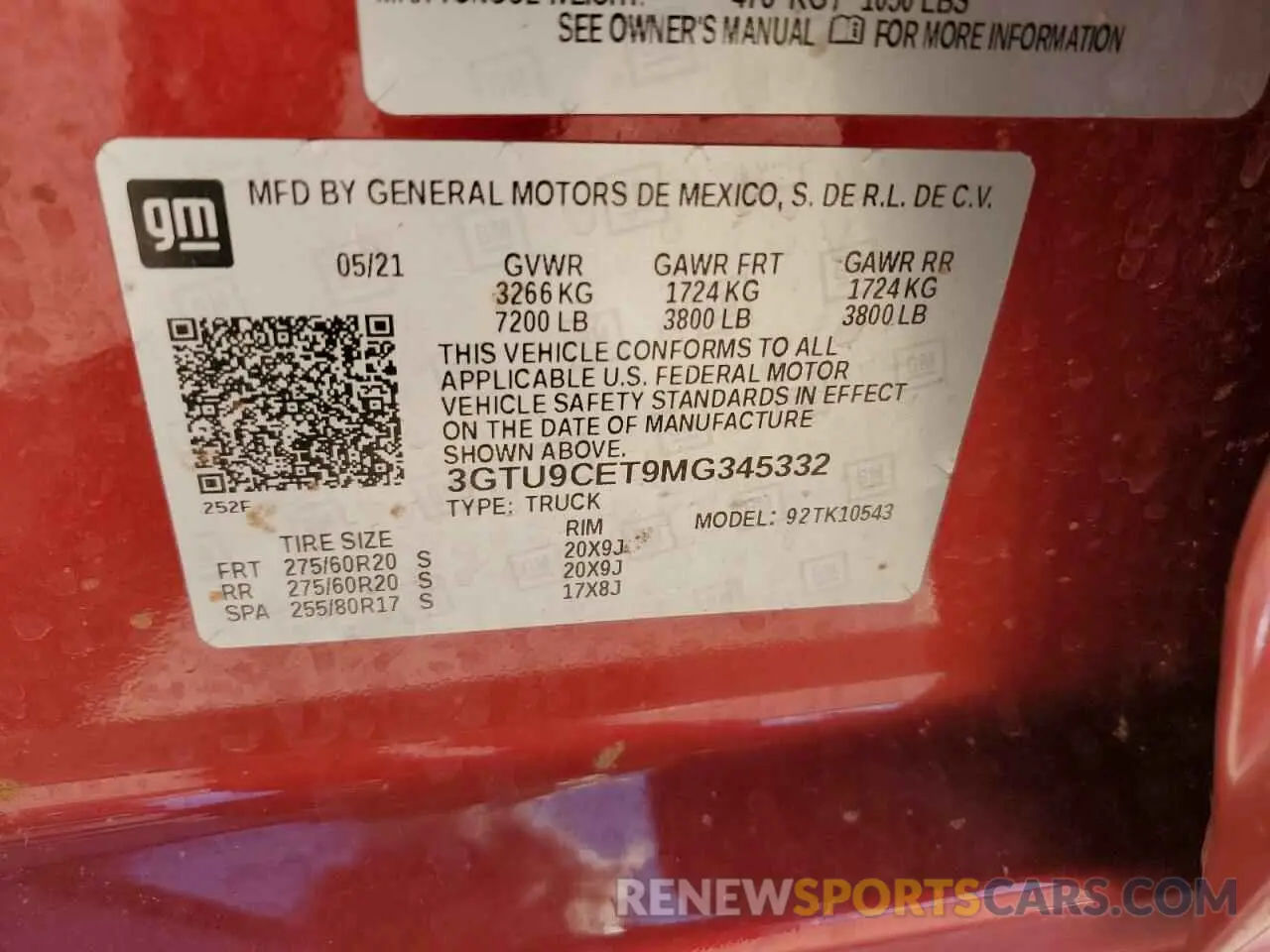 12 Фотография поврежденного автомобиля 3GTU9CET9MG345332 GMC SIERRA 2021