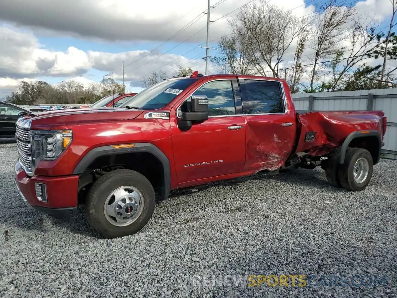 1 Photograph of a damaged car 1GT49WEY2NF137602 GMC SIERRA 2022