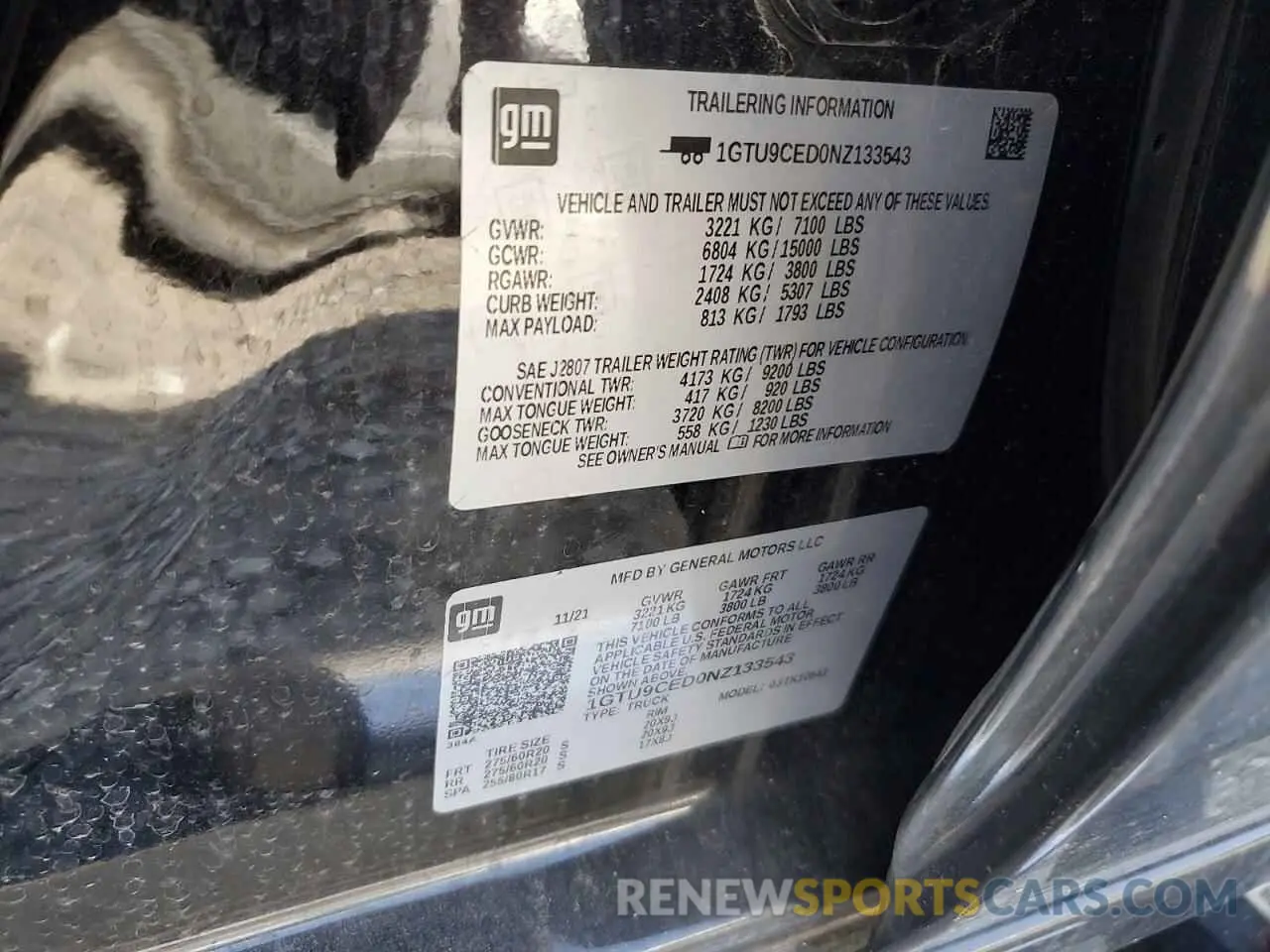 14 Фотография поврежденного автомобиля 1GTU9CED0NZ133543 GMC SIERRA 2022