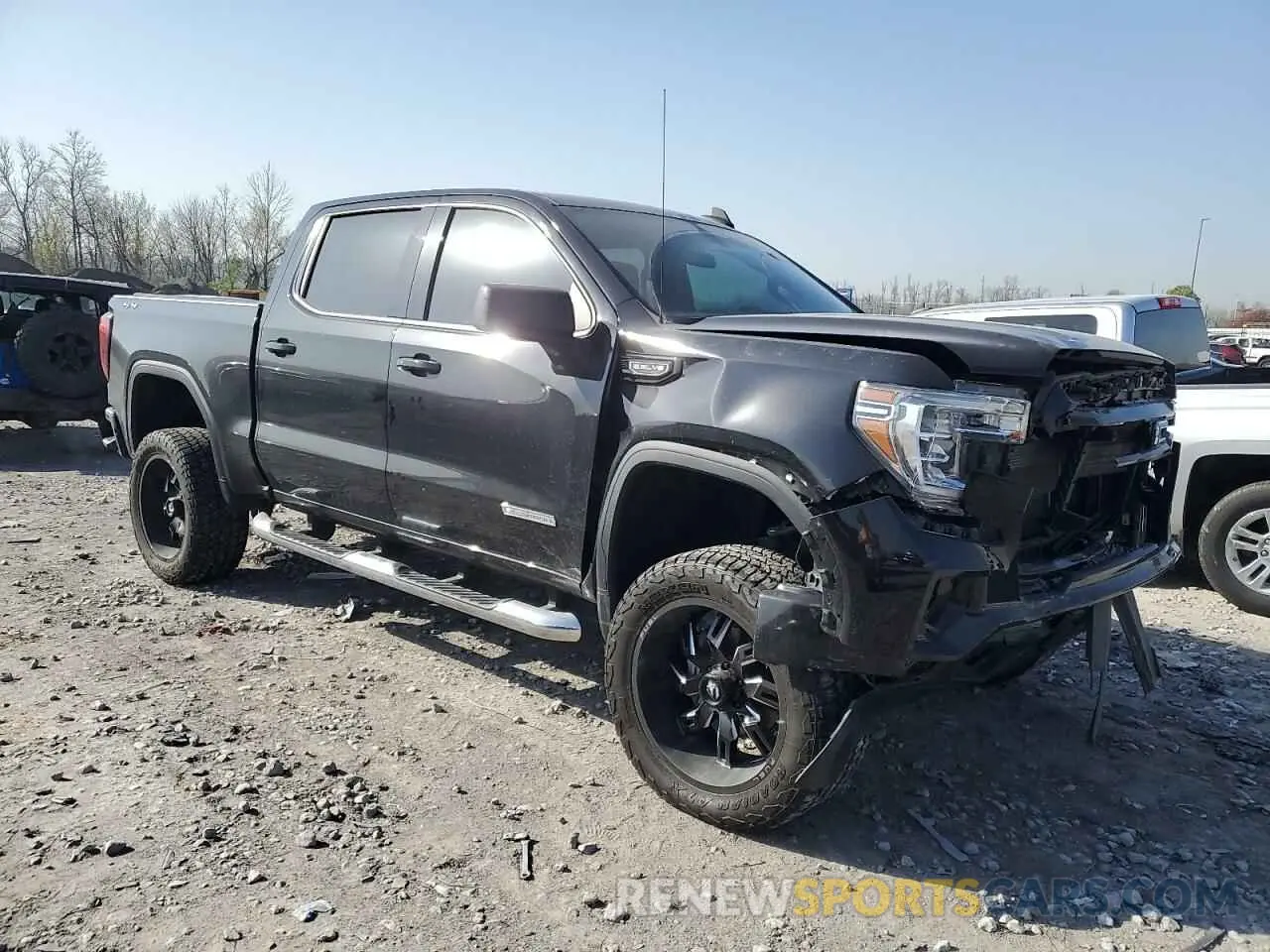 4 Фотография поврежденного автомобиля 1GTU9CED0NZ133543 GMC SIERRA 2022