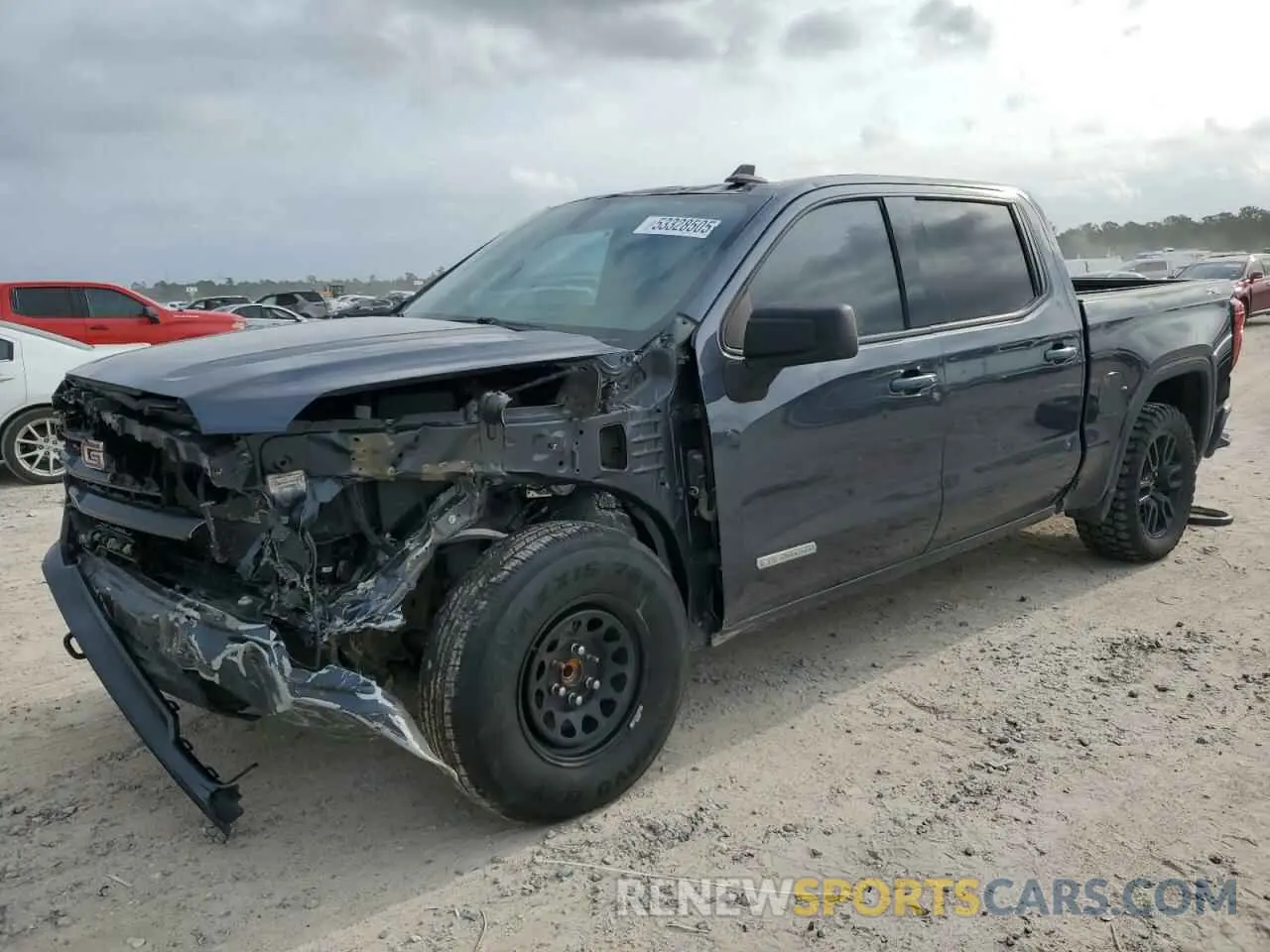 1 Photograph of a damaged car 1GTU9CED1NZ201381 GMC SIERRA 2022