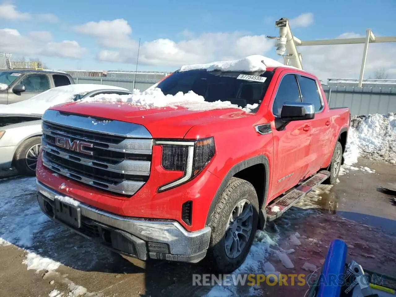 1 Photograph of a damaged car 3GTPUBEKXNG550897 GMC SIERRA 2022