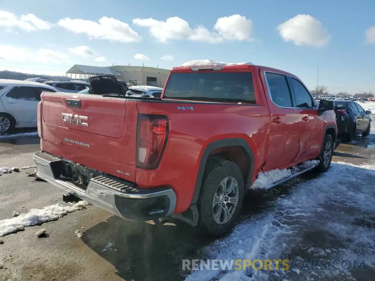 3 Photograph of a damaged car 3GTPUBEKXNG550897 GMC SIERRA 2022