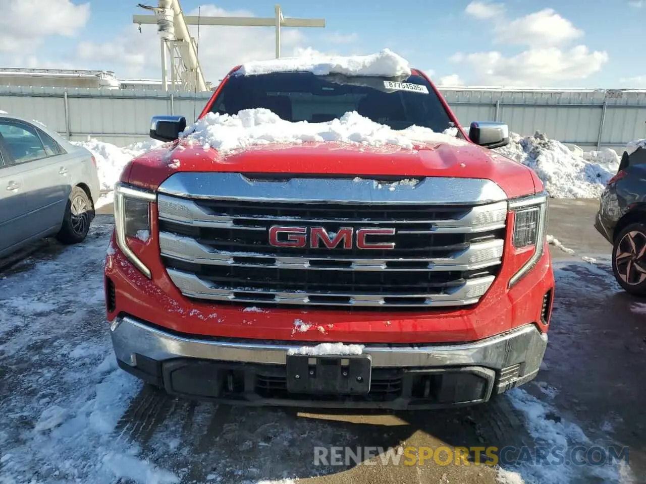 5 Photograph of a damaged car 3GTPUBEKXNG550897 GMC SIERRA 2022