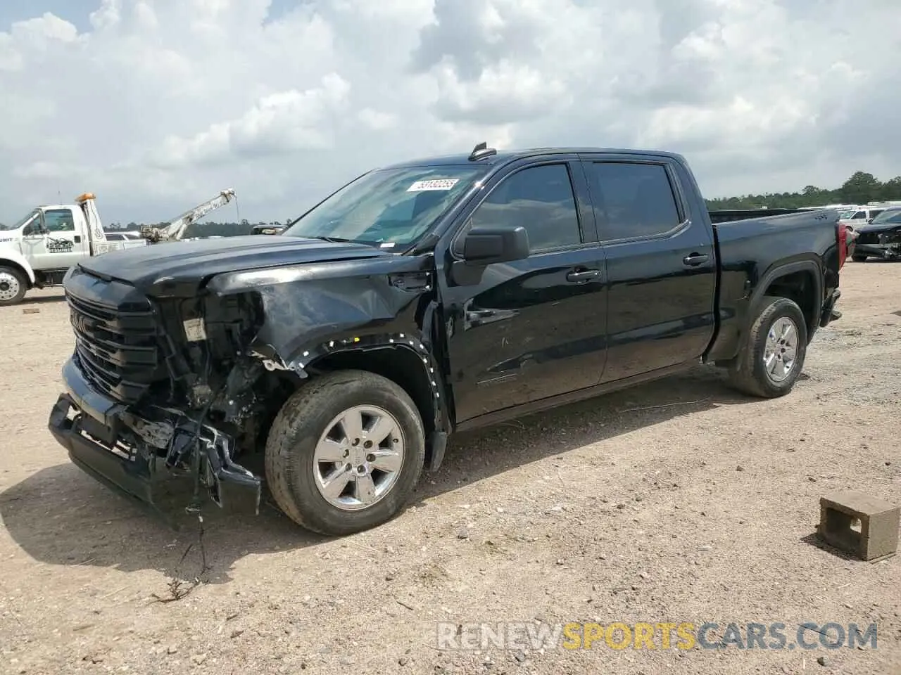 1 Photograph of a damaged car 3GTPUCEK8NG671045 GMC SIERRA 2022