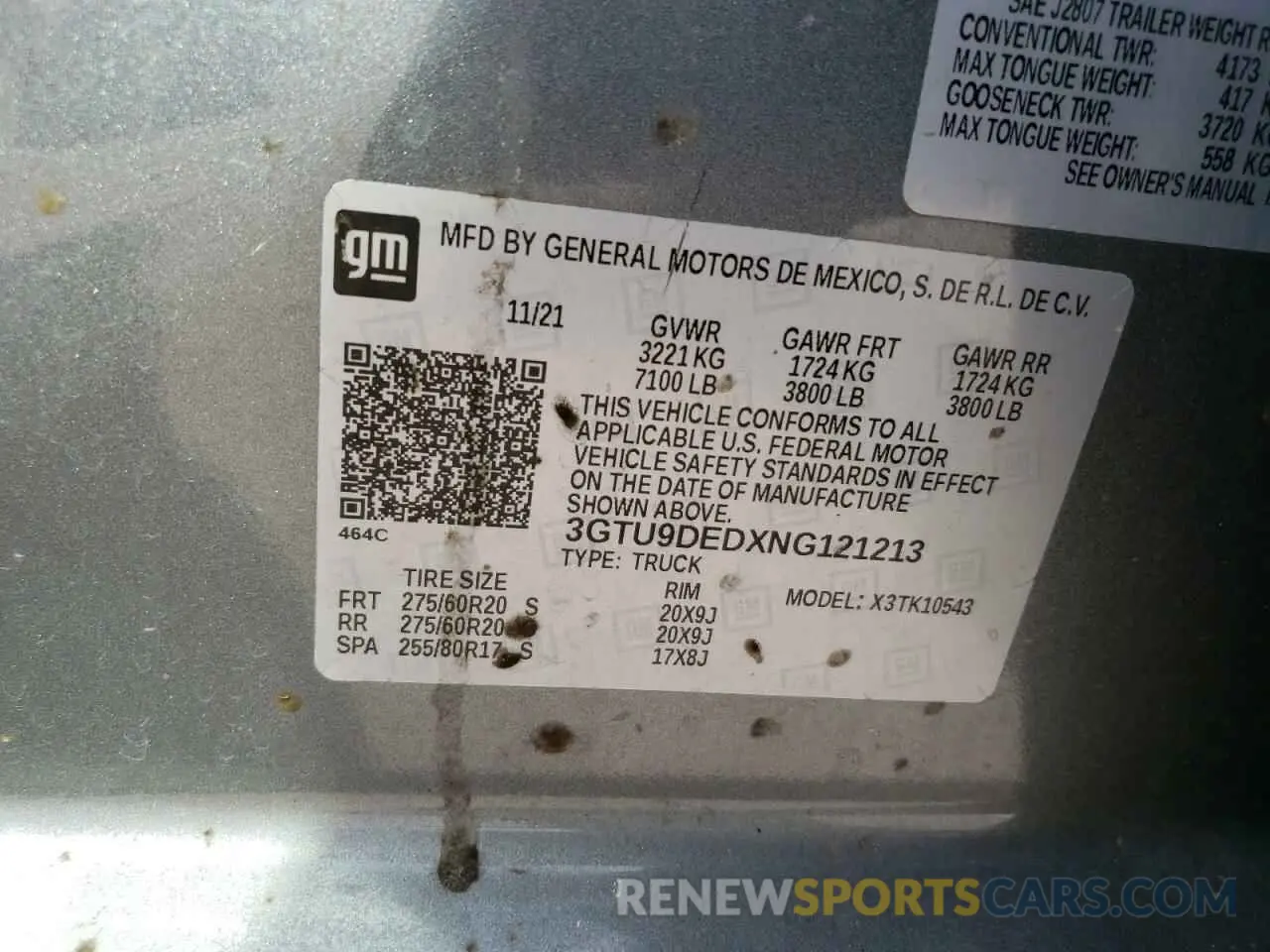 12 Фотография поврежденного автомобиля 3GTU9DEDXNG121213 GMC SIERRA 2022