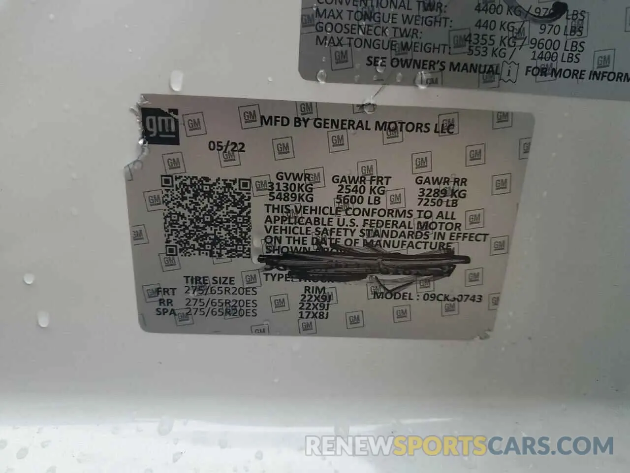 12 Фотография поврежденного автомобиля 3GTU9FEL3NG181272 GMC SIERRA 2022