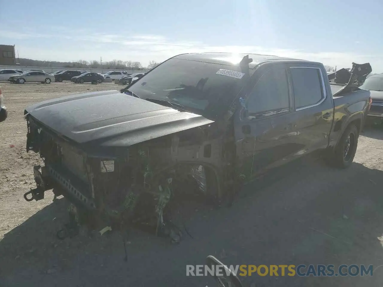 1 Photograph of a damaged car 3GTUUDEDXNG647307 GMC SIERRA 2022