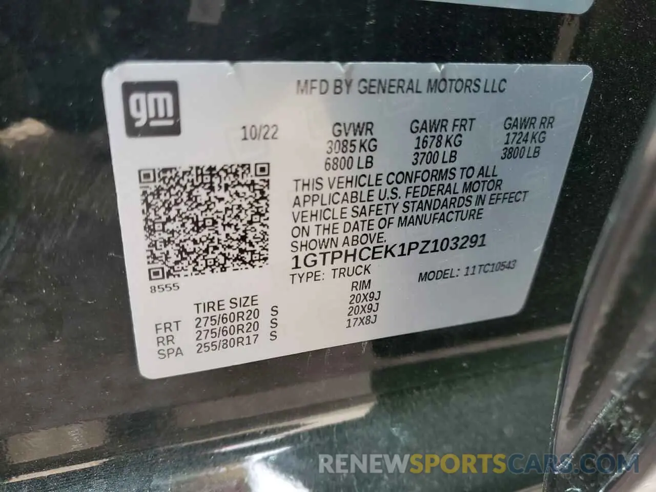 14 Фотография поврежденного автомобиля 1GTPHCEK1PZ103291 GMC SIERRA 2023