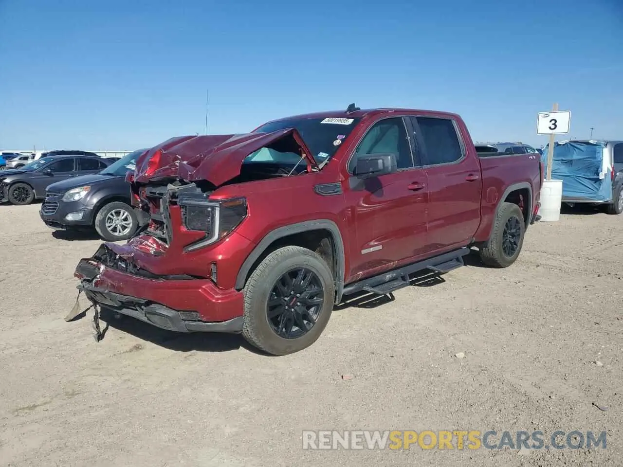 1 Фотография поврежденного автомобиля 1GTPUCEK2PZ194924 GMC SIERRA 2023