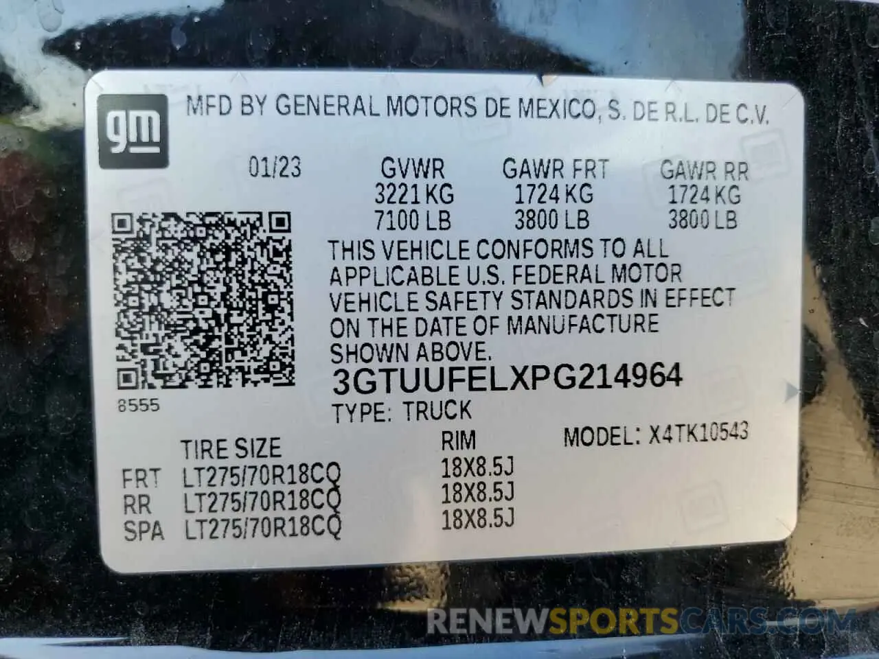 14 Фотография поврежденного автомобиля 3GTUUFELXPG214964 GMC SIERRA 2023