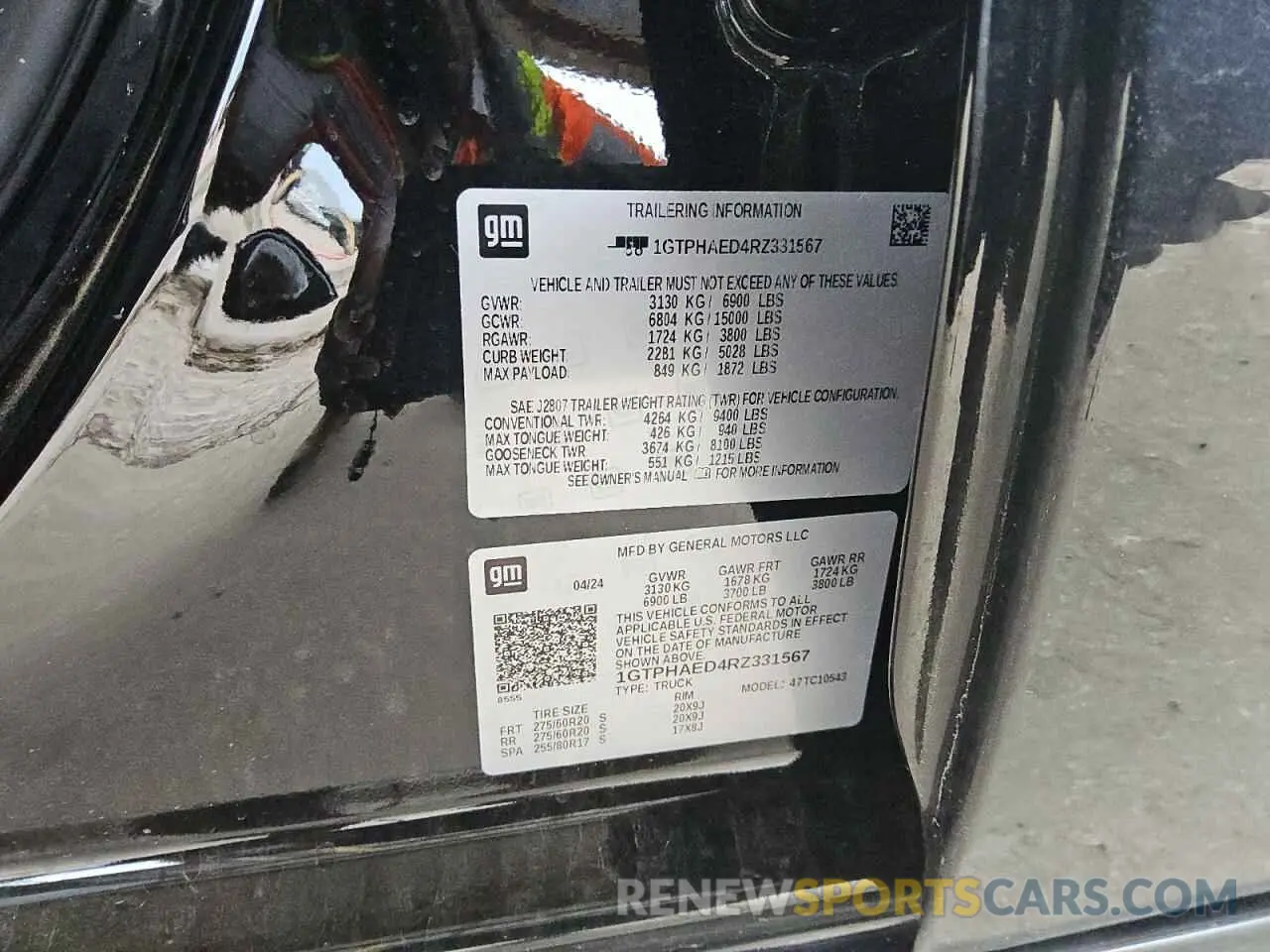 12 Фотография поврежденного автомобиля 1GTPHAED4RZ331567 GMC SIERRA 2024