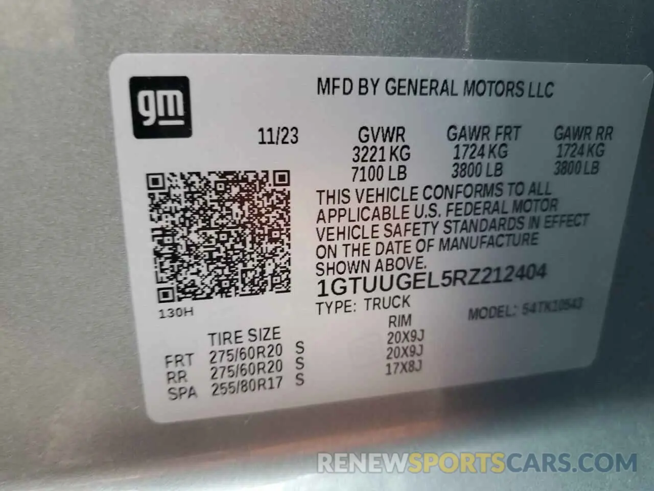 14 Photograph of a damaged car 1GTUUGEL5RZ212404 GMC SIERRA 2024