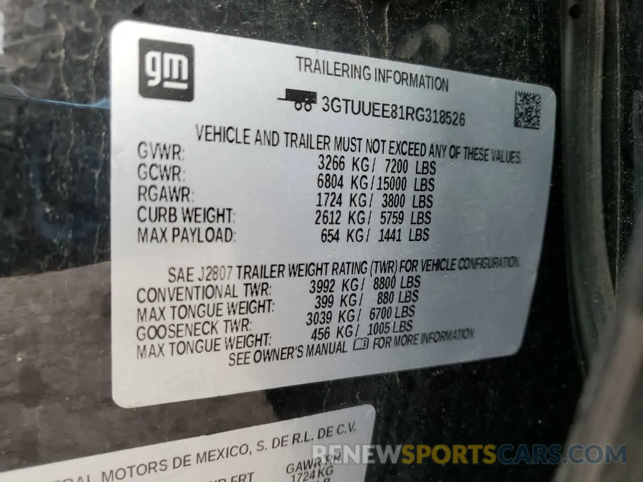 14 Фотография поврежденного автомобиля 3GTUUEE81RG318526 GMC SIERRA 2024