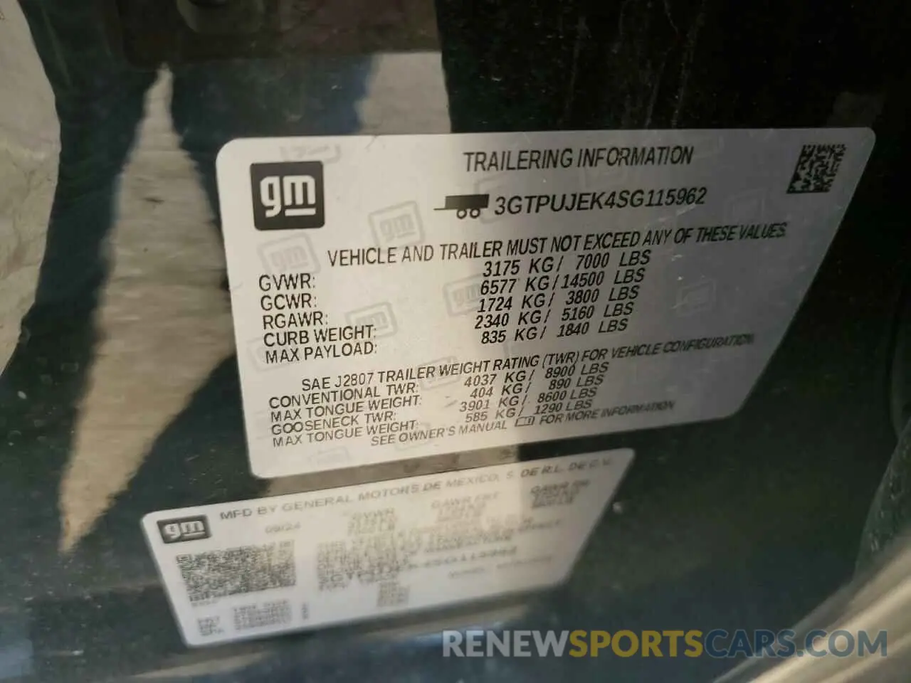 12 Photograph of a damaged car 3GTPUJEK4SG115962 GMC SIERRA 2025