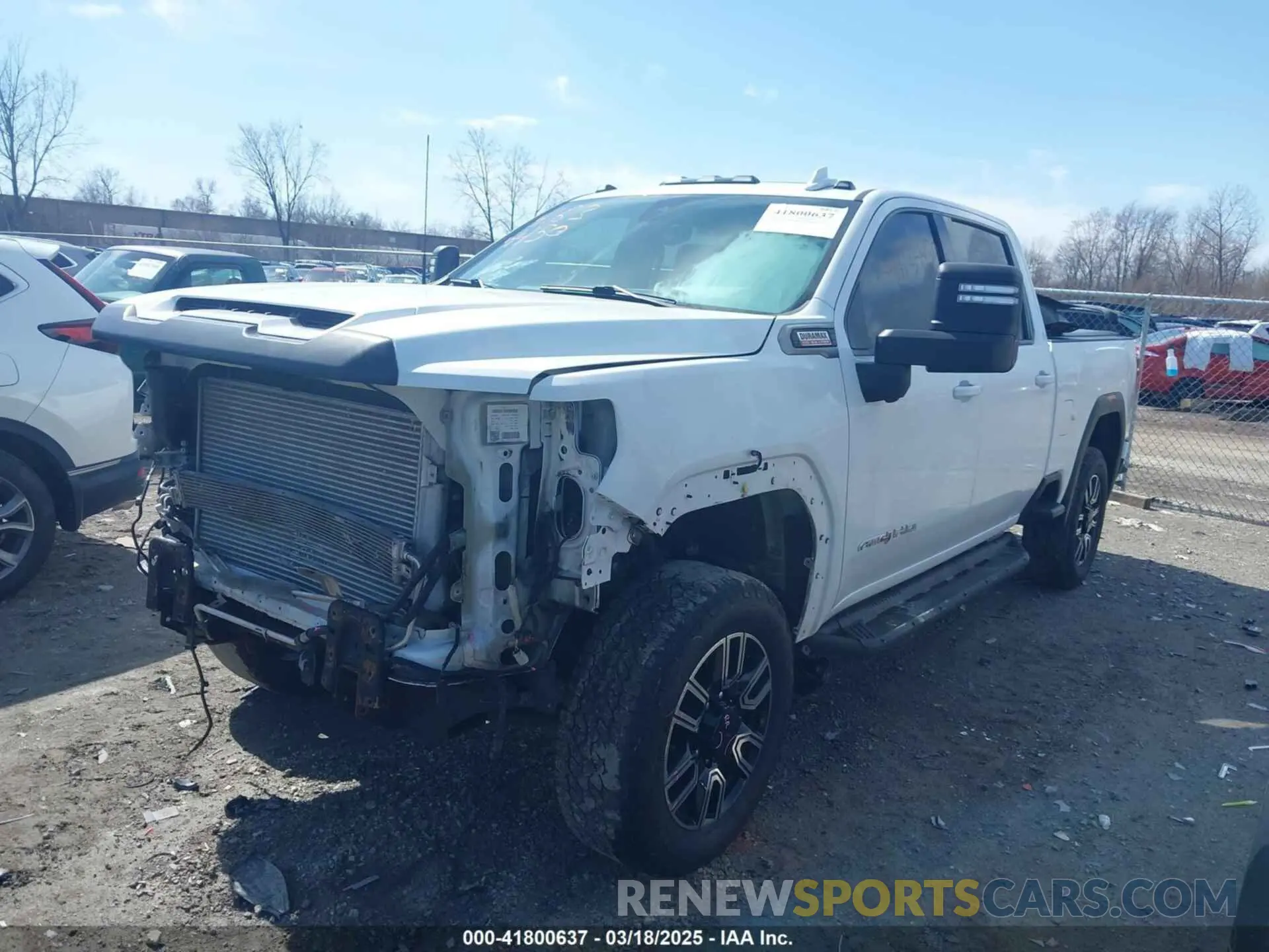 2 Photograph of a damaged car 1GT49PEYXLF348159 GMC SIERRA 2500HD 2020