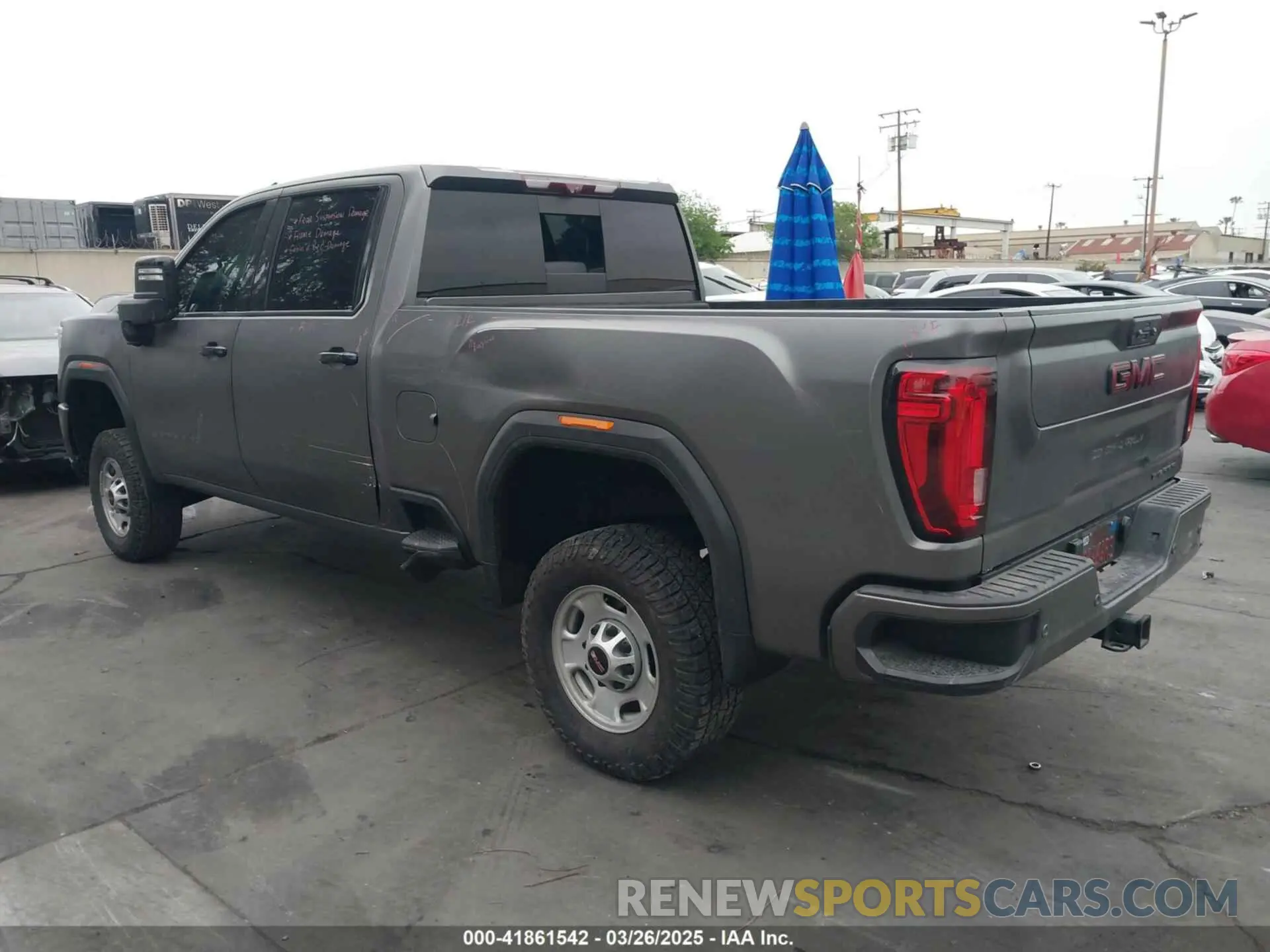 3 Photograph of a damaged car 1GT49REY4LF234878 GMC SIERRA 2500HD 2020