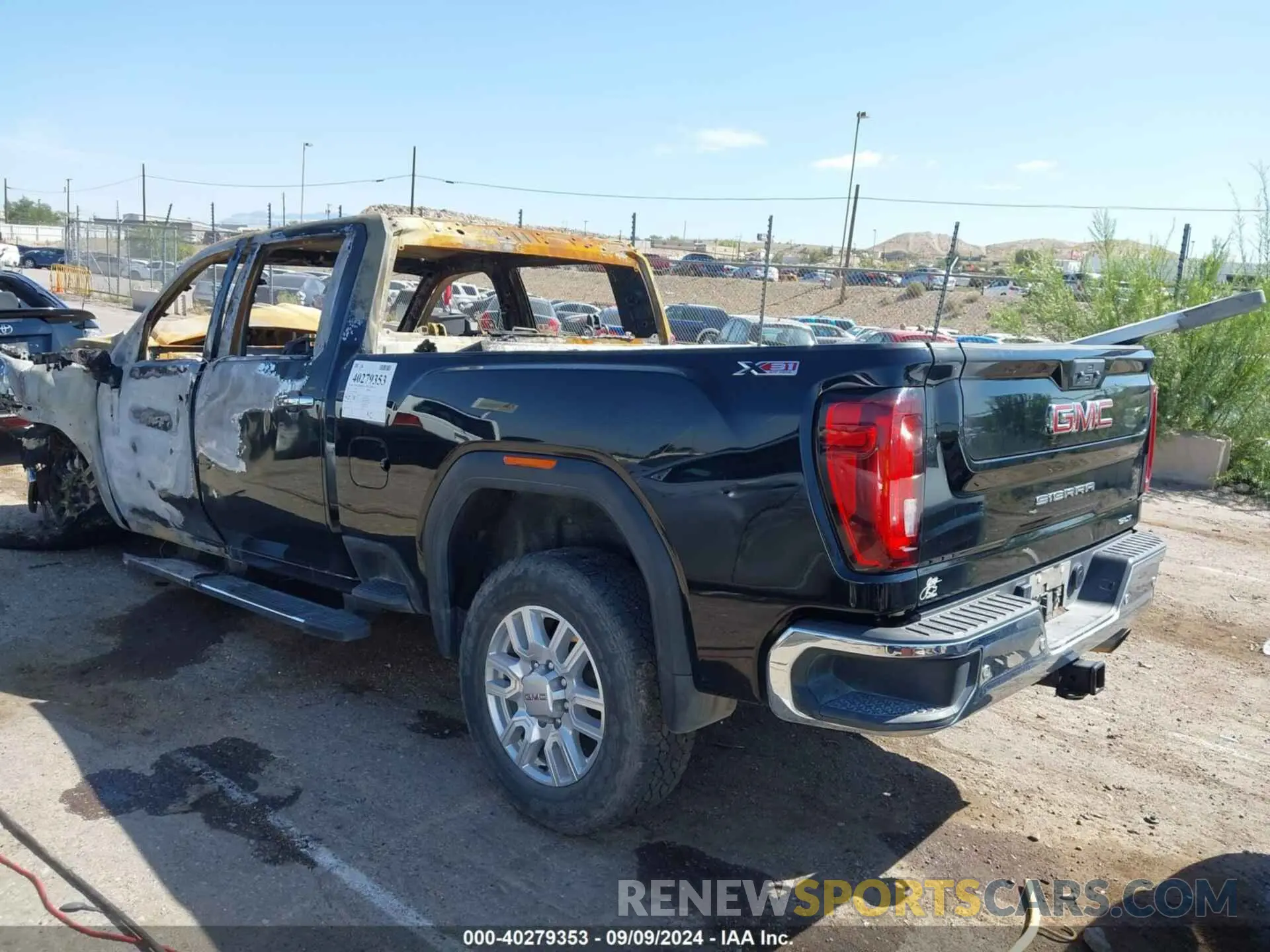 3 Photograph of a damaged car 1GT49NE78NF207945 GMC SIERRA 2500HD 2022