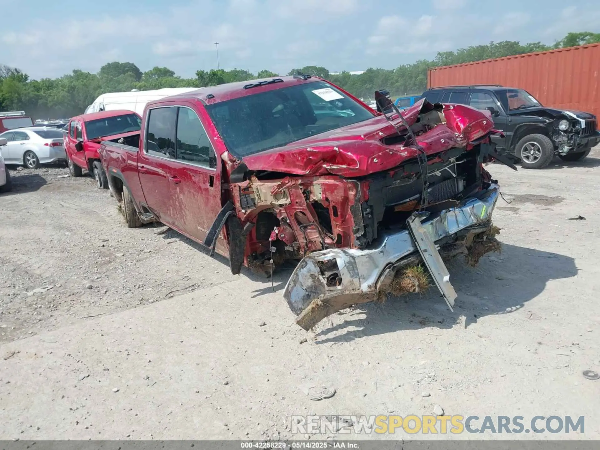 1 Photograph of a damaged car 1GT49ME74PF181616 GMC SIERRA 2500HD 2023