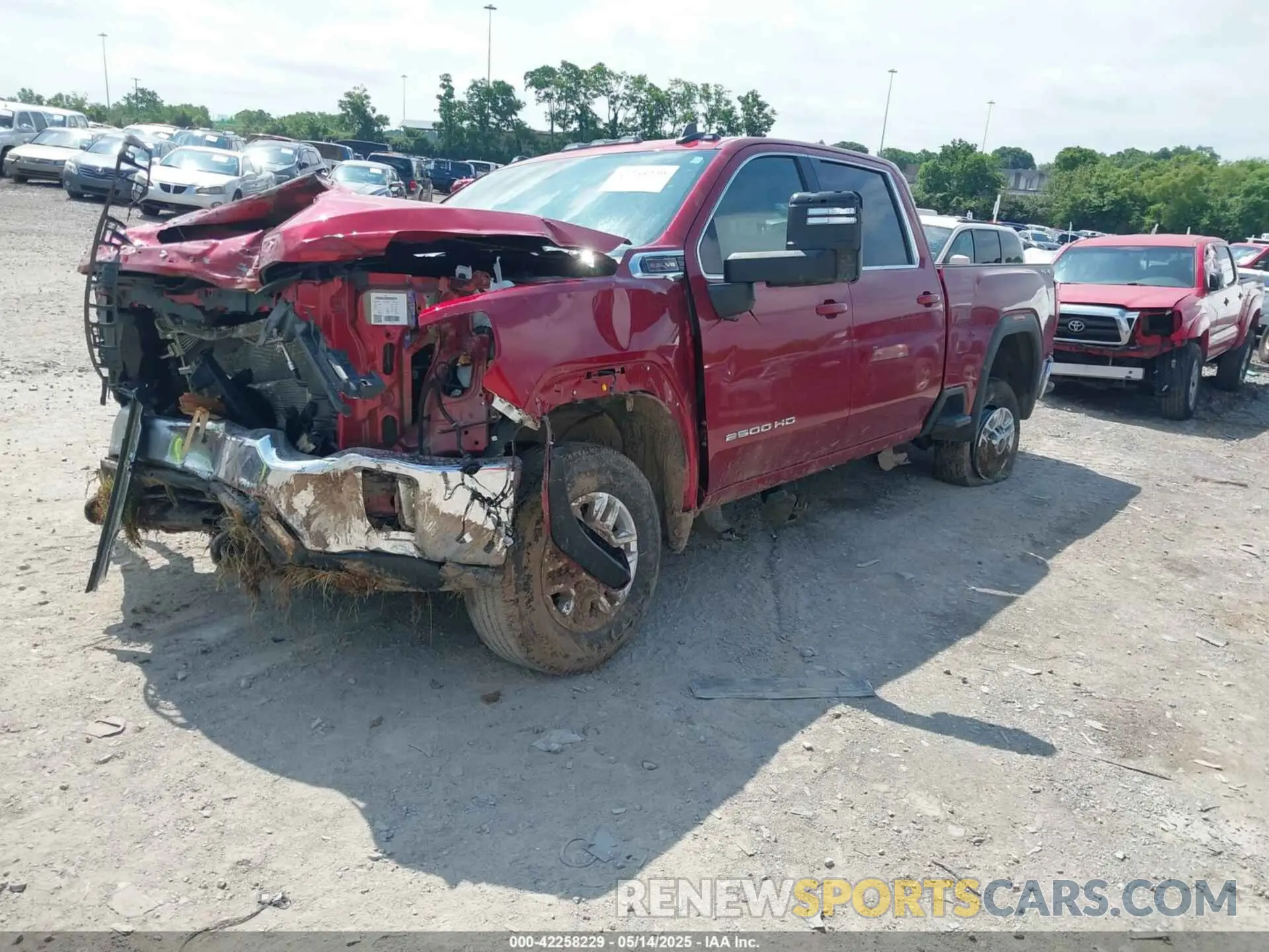 2 Photograph of a damaged car 1GT49ME74PF181616 GMC SIERRA 2500HD 2023