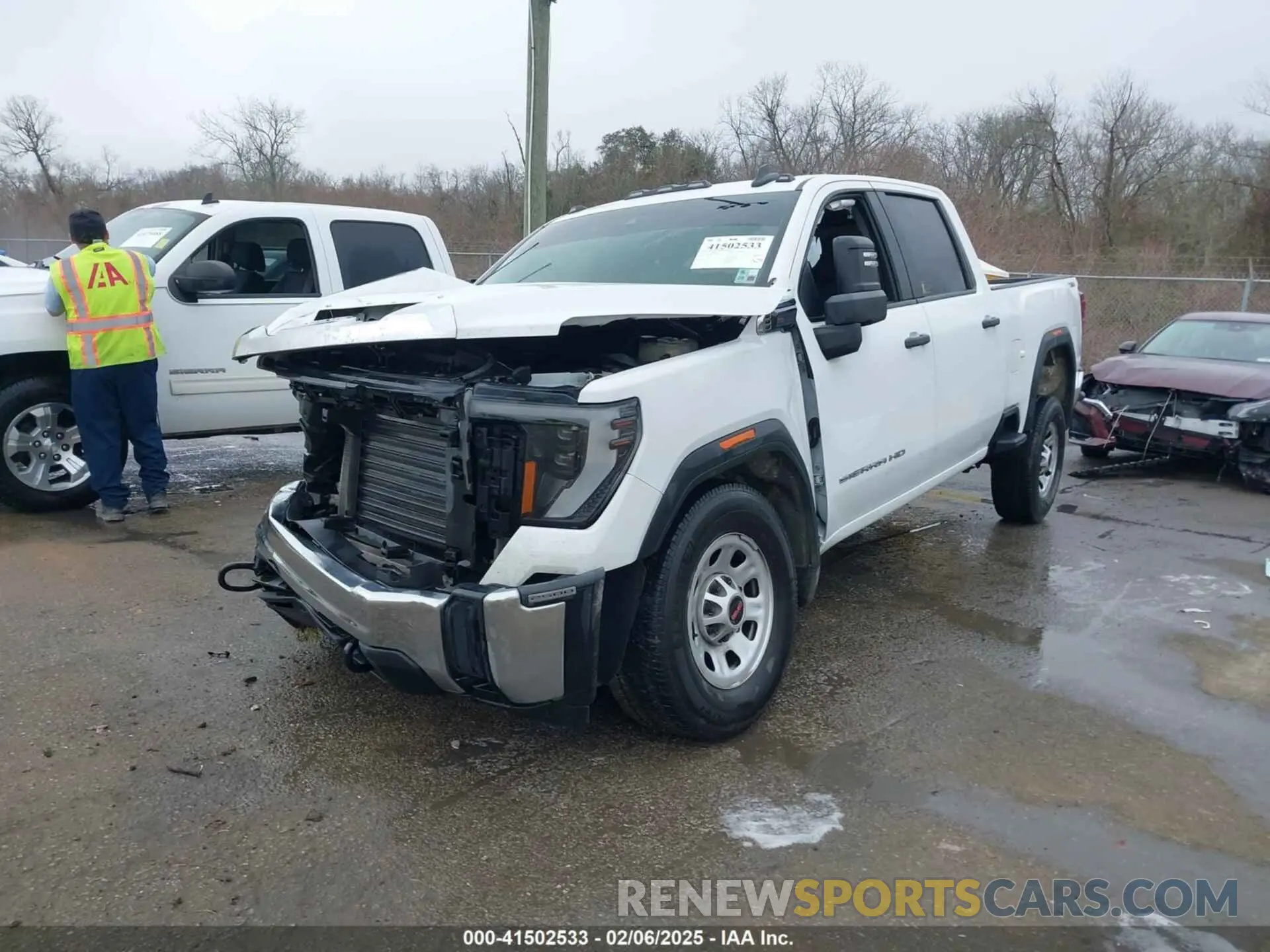 2 Photograph of a damaged car 1GT49LE76RF144631 GMC SIERRA 2500HD 2024