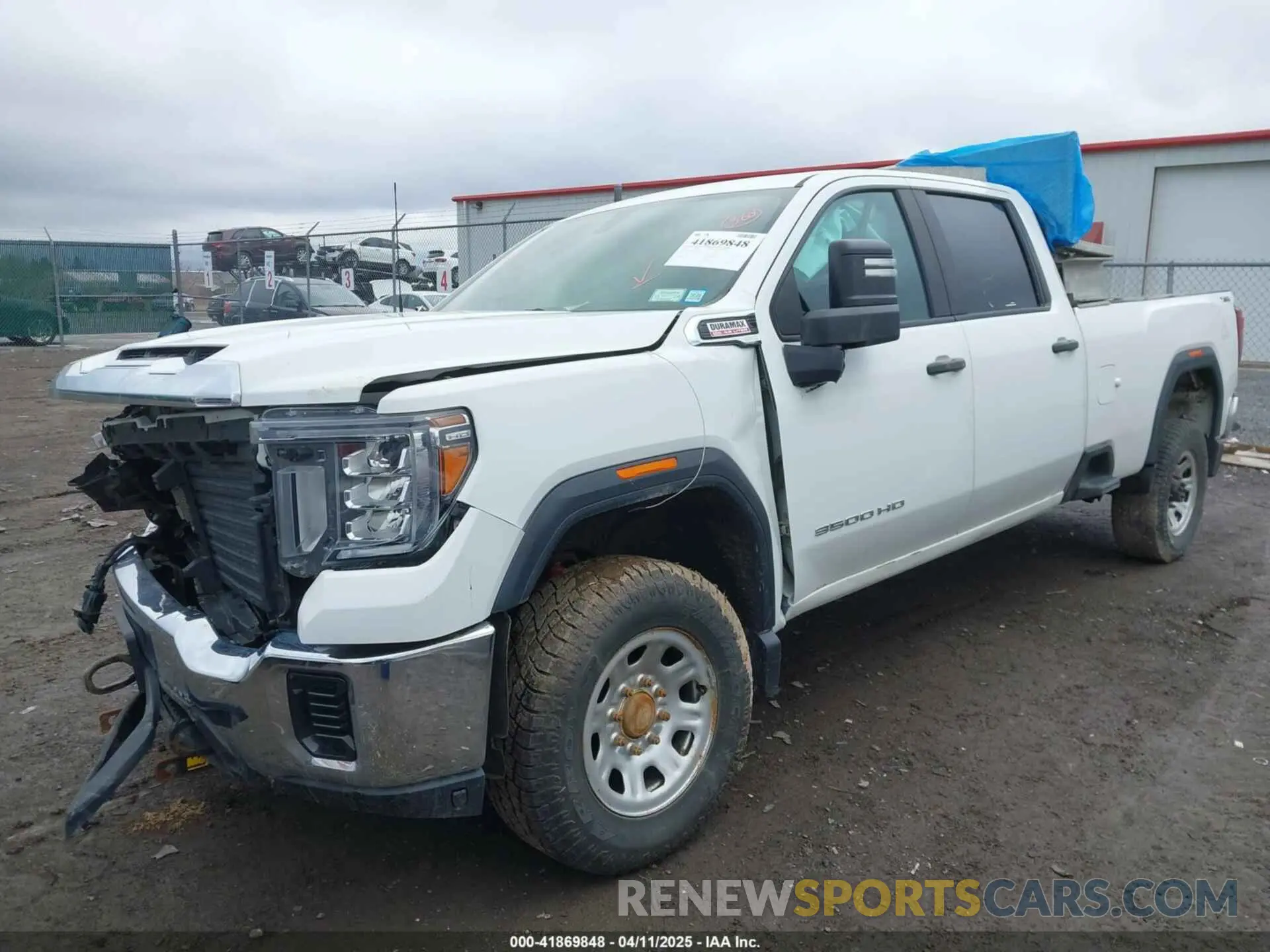 2 Photograph of a damaged car 1GT49SEY6MF122253 GMC SIERRA 3500HD 2021