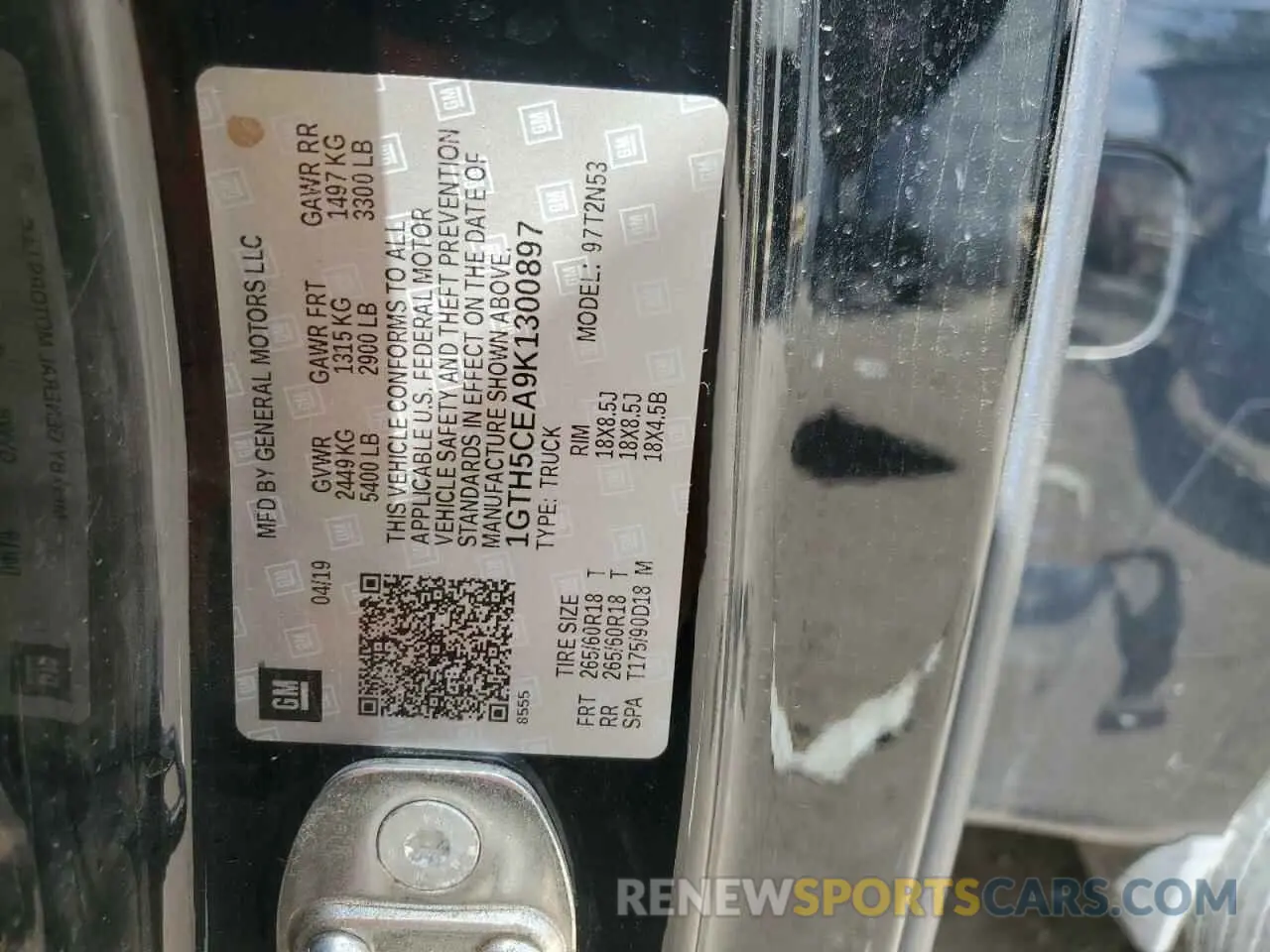12 Photograph of a damaged car 1GTH5CEA9K1300897 GMC TERRAIN 2019