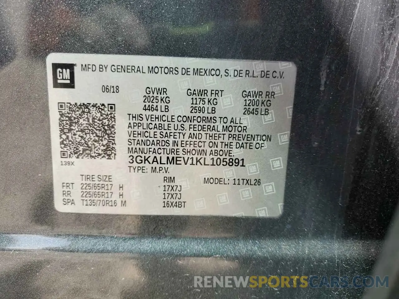 13 Фотография поврежденного автомобиля 3GKALMEV1KL105891 GMC TERRAIN 2019