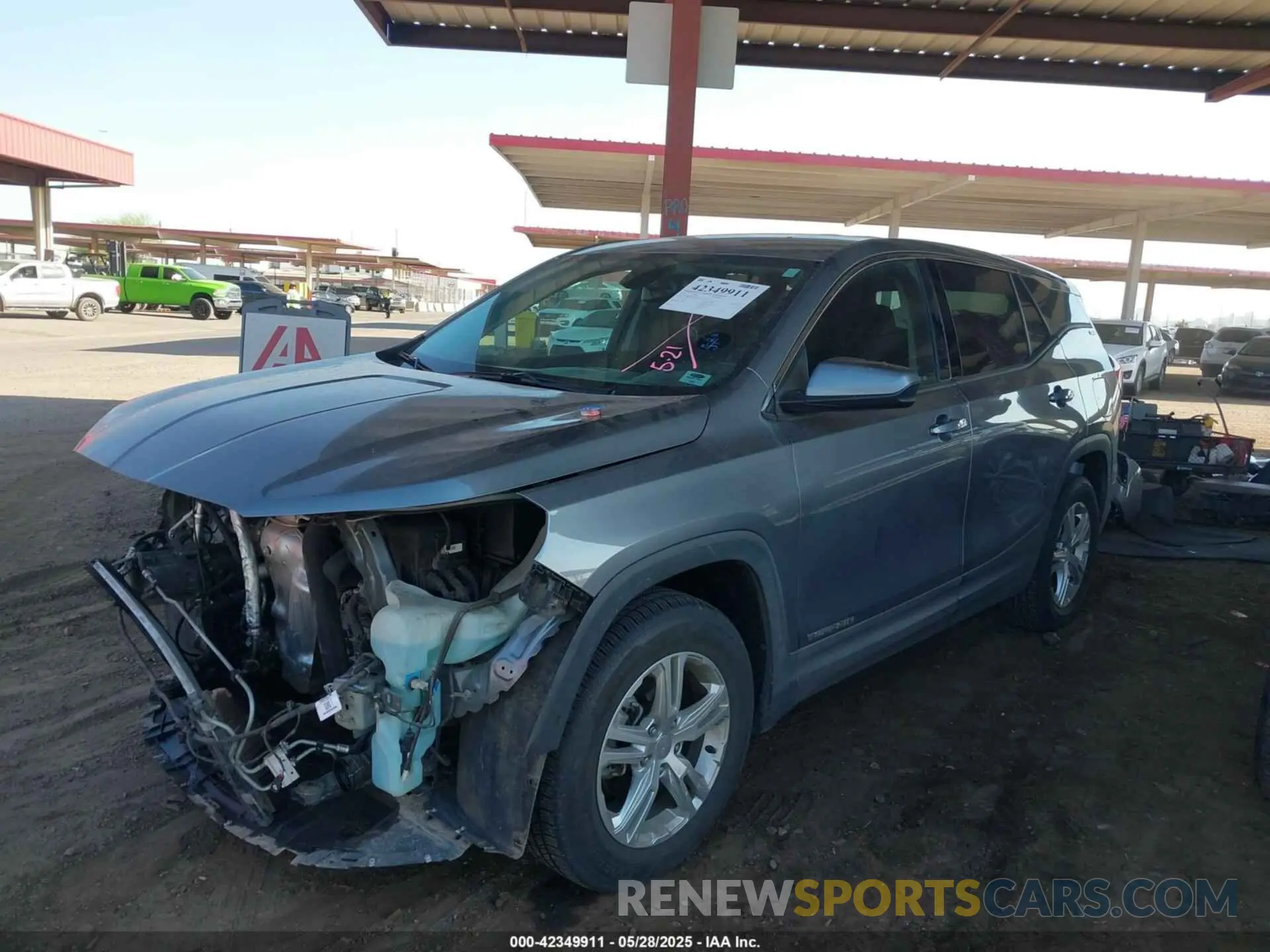 2 Photograph of a damaged car 3GKALMEV2KL272874 GMC TERRAIN 2019