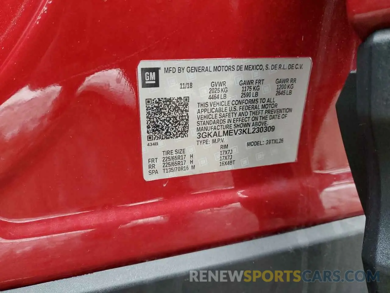 13 Фотография поврежденного автомобиля 3GKALMEV3KL230309 GMC TERRAIN 2019
