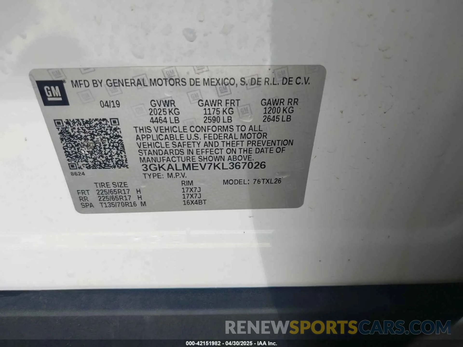 9 Фотография поврежденного автомобиля 3GKALMEV7KL367026 GMC TERRAIN 2019