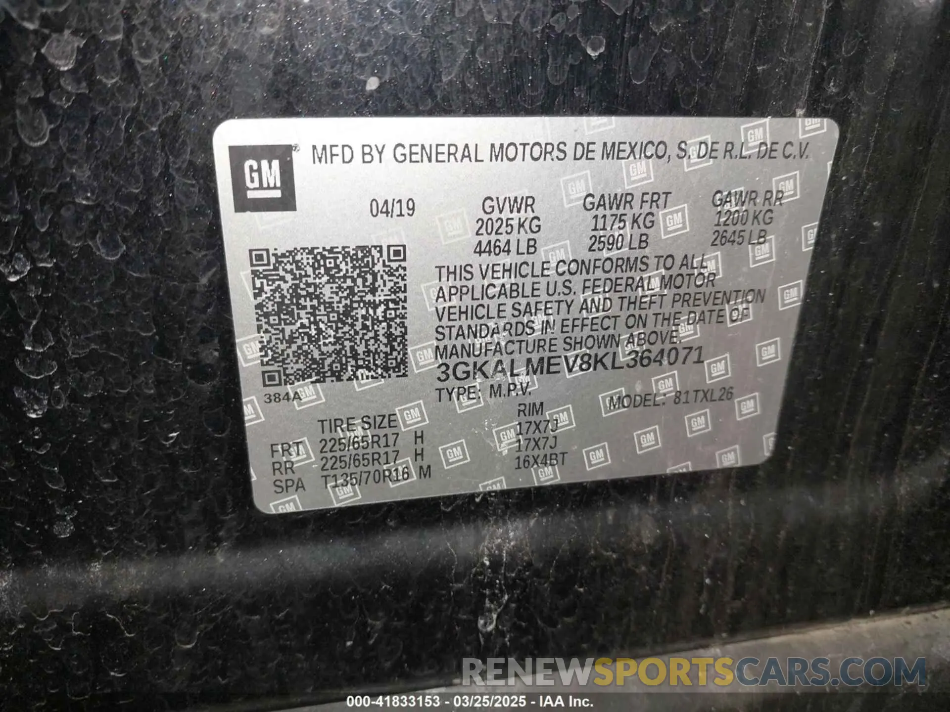 9 Фотография поврежденного автомобиля 3GKALMEV8KL364071 GMC TERRAIN 2019