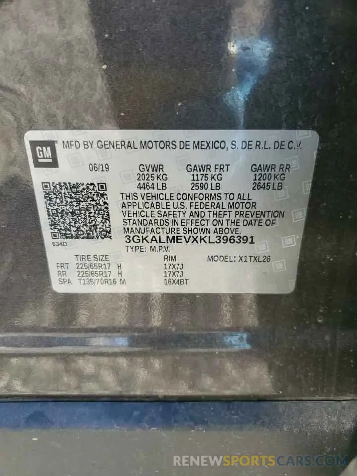 13 Фотография поврежденного автомобиля 3GKALMEVXKL396391 GMC TERRAIN 2019