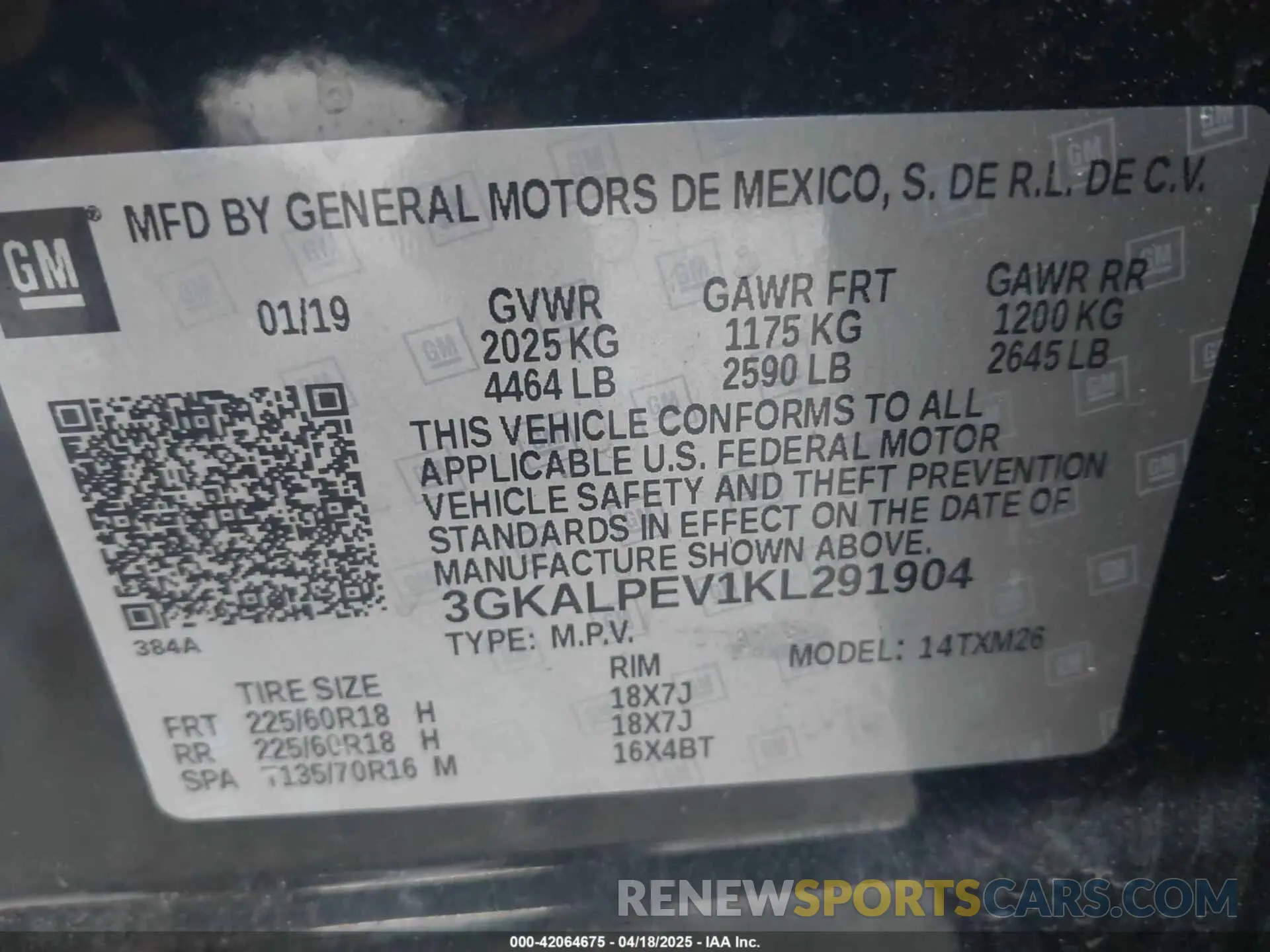 9 Фотография поврежденного автомобиля 3GKALPEV1KL291904 GMC TERRAIN 2019