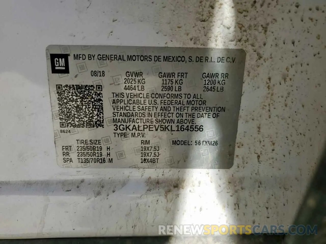 15 Фотография поврежденного автомобиля 3GKALPEV5KL164556 GMC TERRAIN 2019