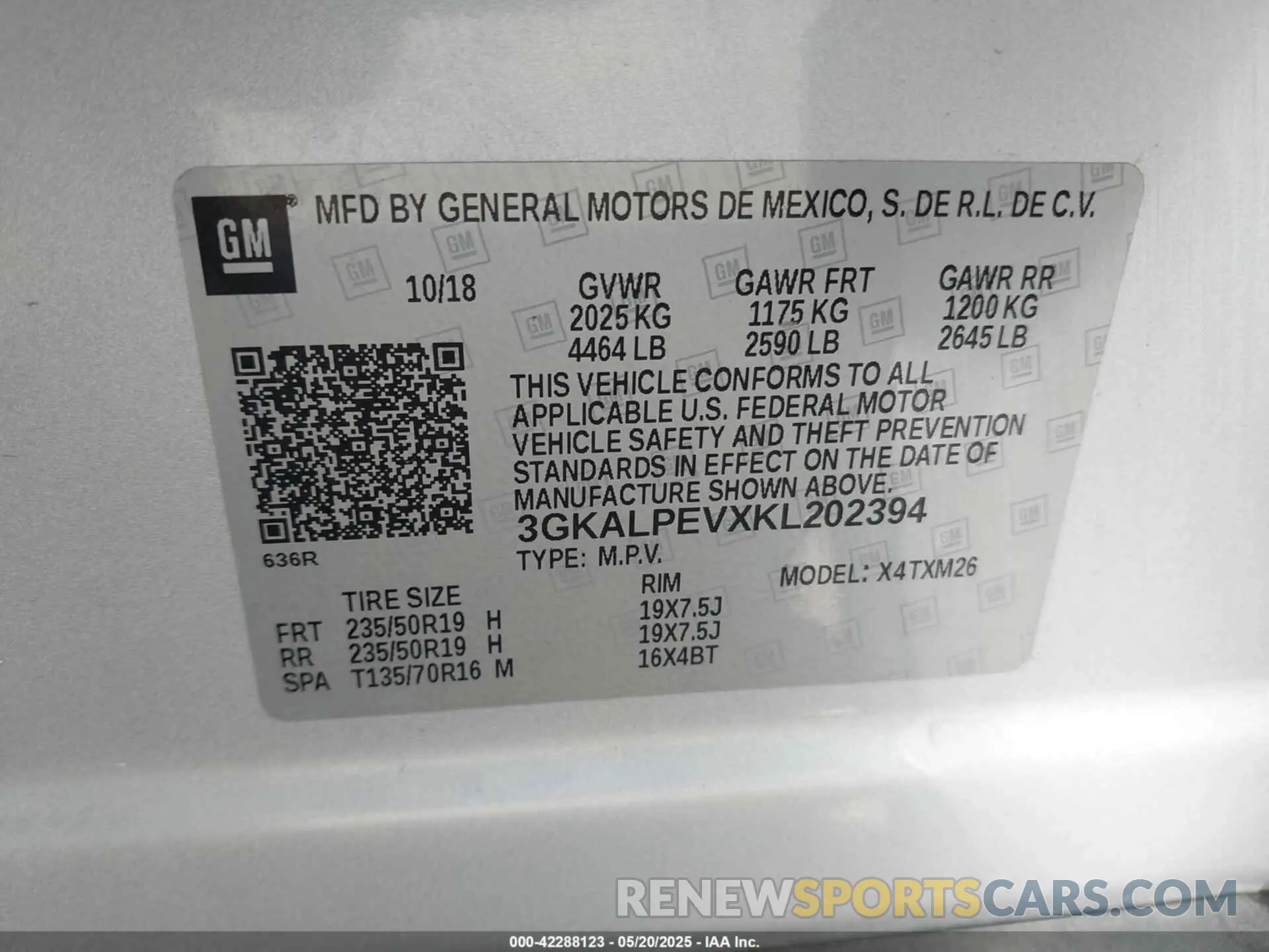 9 Photograph of a damaged car 3GKALPEVXKL202394 GMC TERRAIN 2019