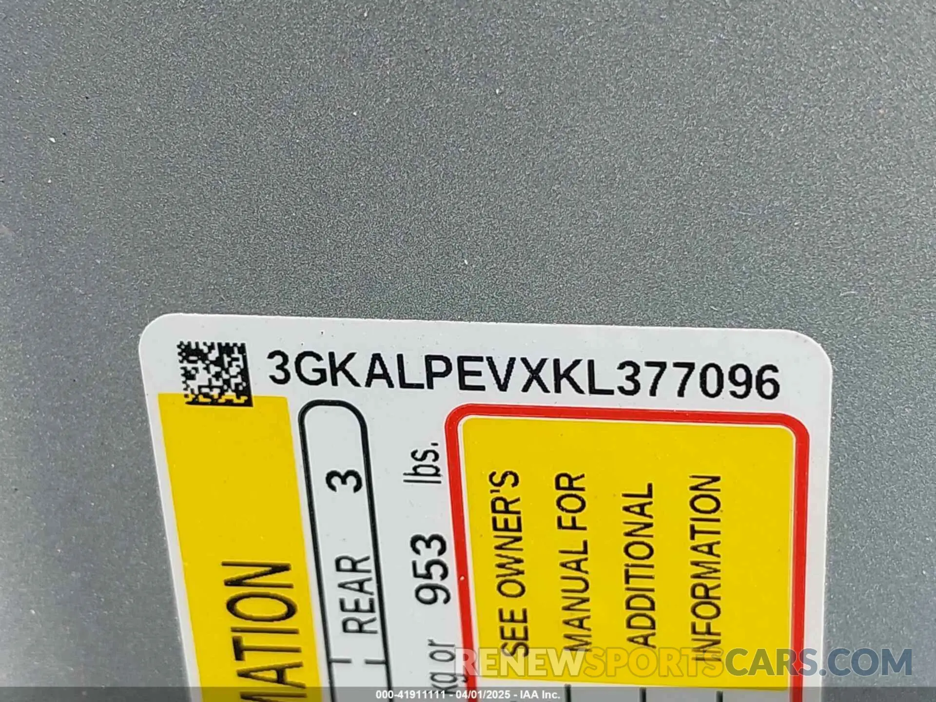 9 Фотография поврежденного автомобиля 3GKALPEVXKL377096 GMC TERRAIN 2019