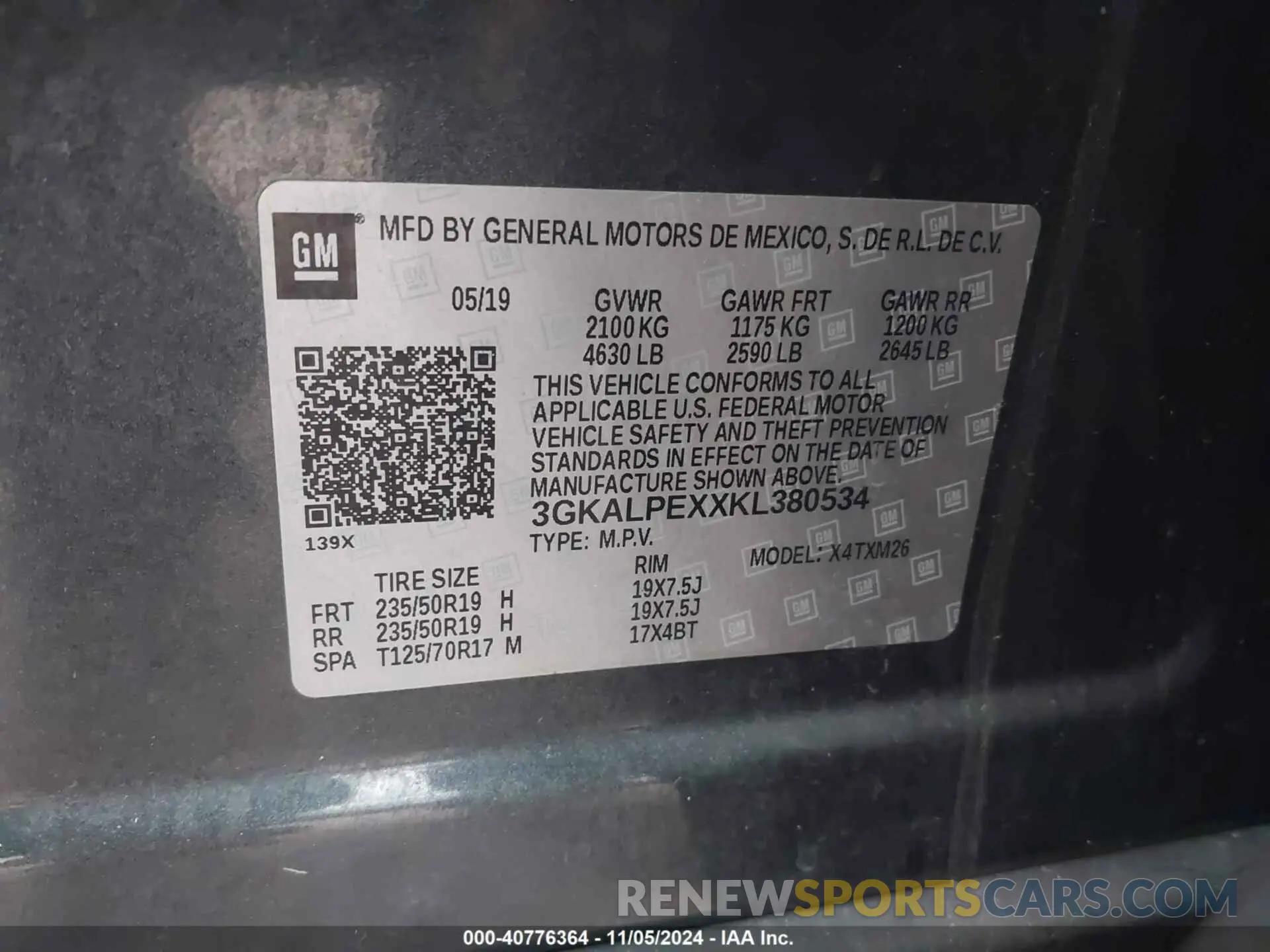 9 Фотография поврежденного автомобиля 3GKALPEXXKL380534 GMC TERRAIN 2019