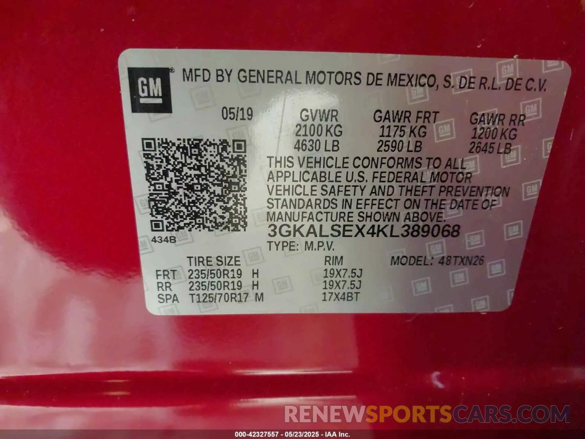 9 Фотография поврежденного автомобиля 3GKALSEX4KL389068 GMC TERRAIN 2019