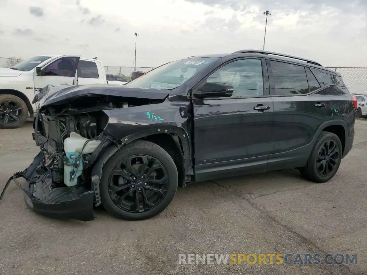 1 Photograph of a damaged car 3GKALTEV0KL360784 GMC TERRAIN 2019