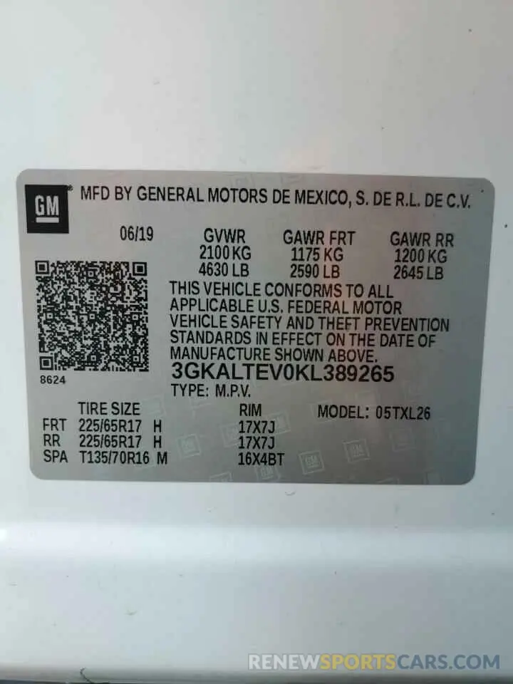 13 Фотография поврежденного автомобиля 3GKALTEV0KL389265 GMC TERRAIN 2019