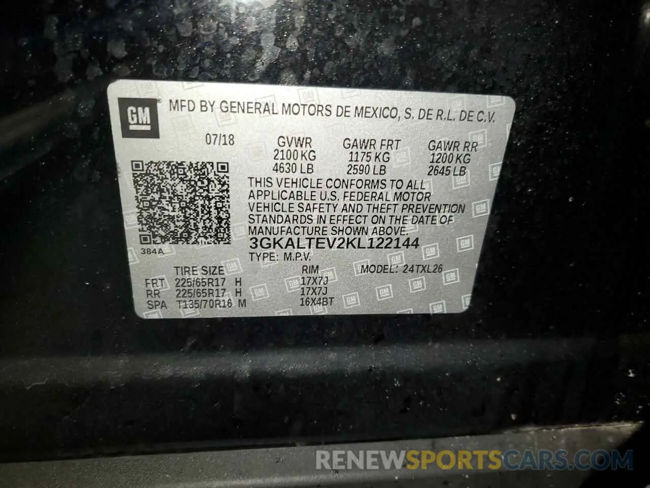 12 Фотография поврежденного автомобиля 3GKALTEV2KL122144 GMC TERRAIN 2019