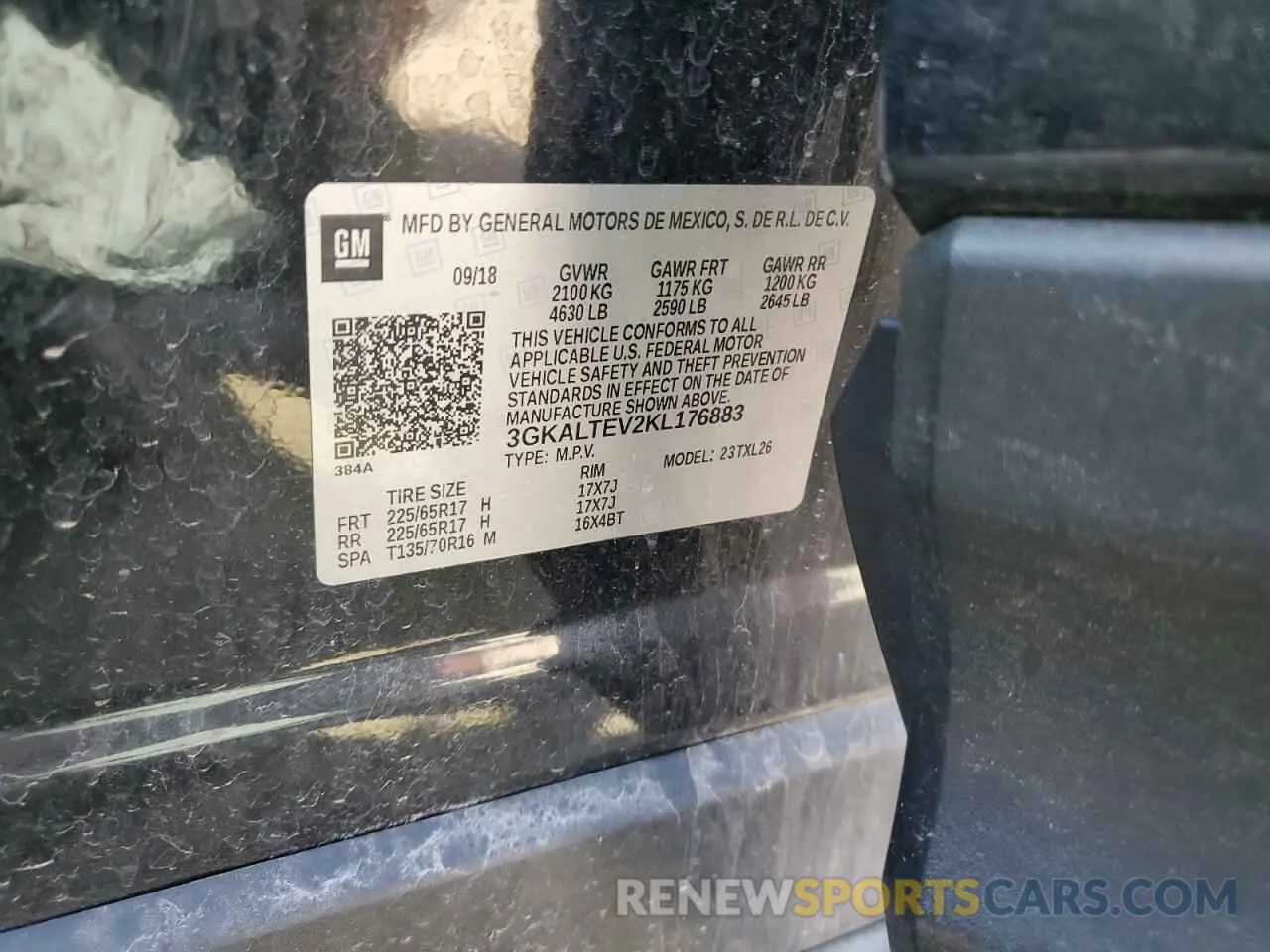 13 Photograph of a damaged car 3GKALTEV2KL176883 GMC TERRAIN 2019