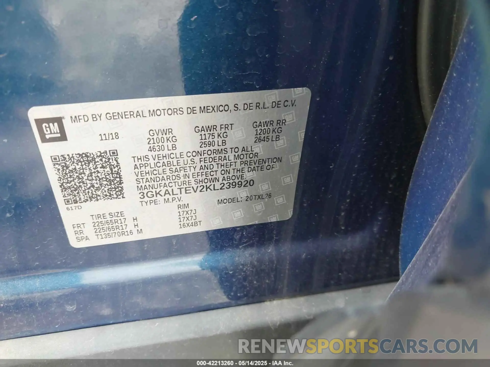 9 Photograph of a damaged car 3GKALTEV2KL239920 GMC TERRAIN 2019