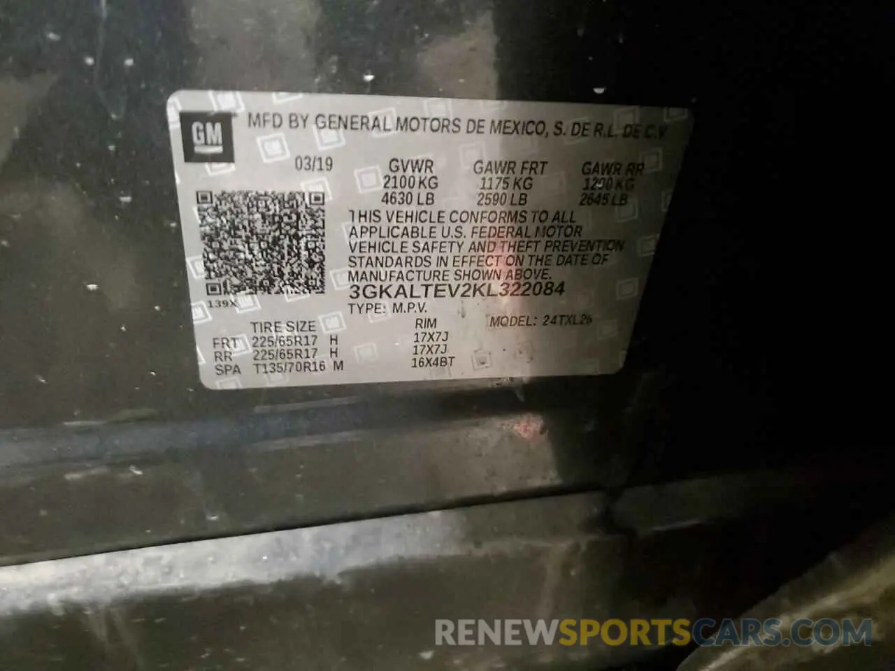 13 Photograph of a damaged car 3GKALTEV2KL322084 GMC TERRAIN 2019