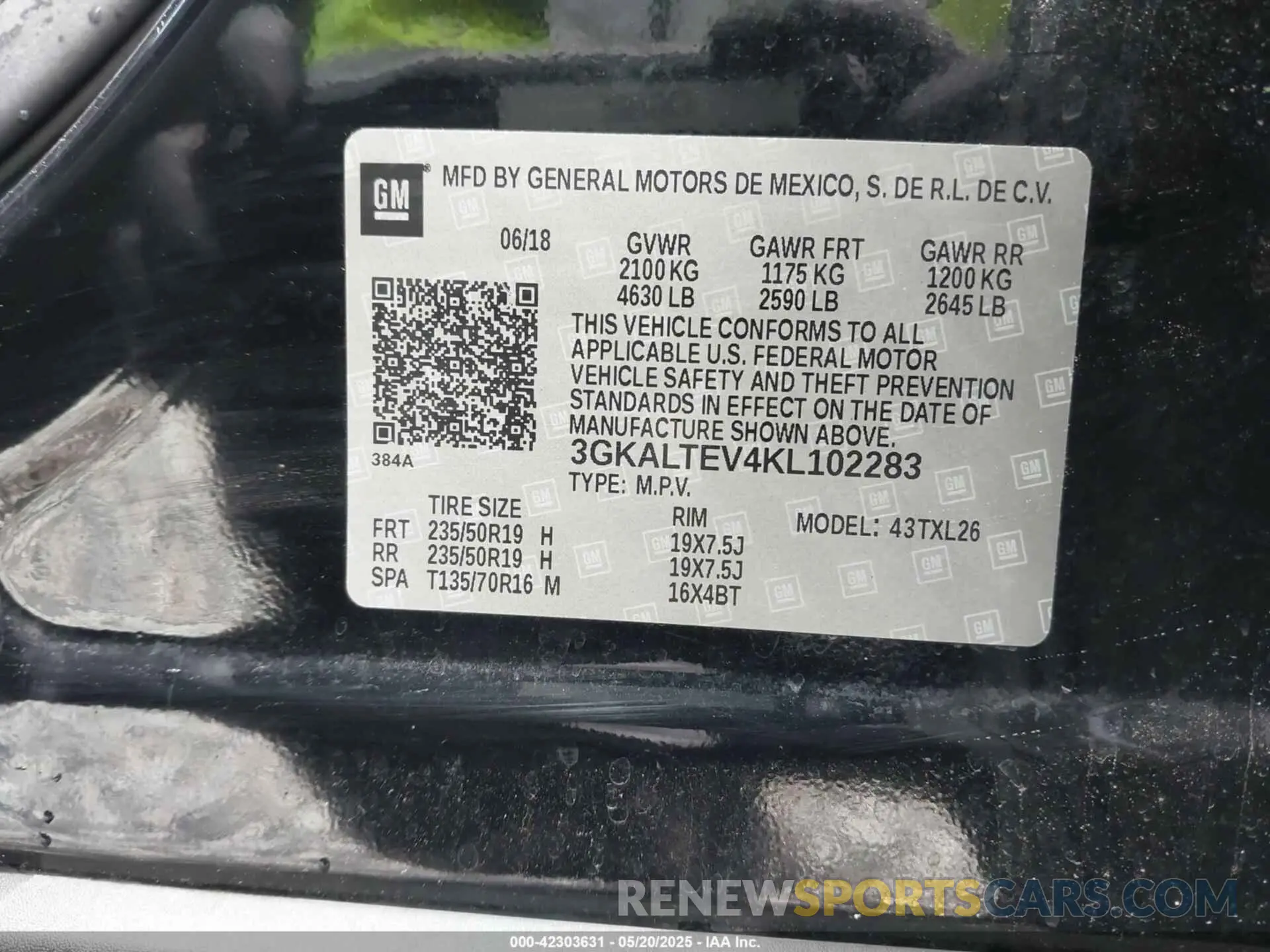 9 Фотография поврежденного автомобиля 3GKALTEV4KL102283 GMC TERRAIN 2019