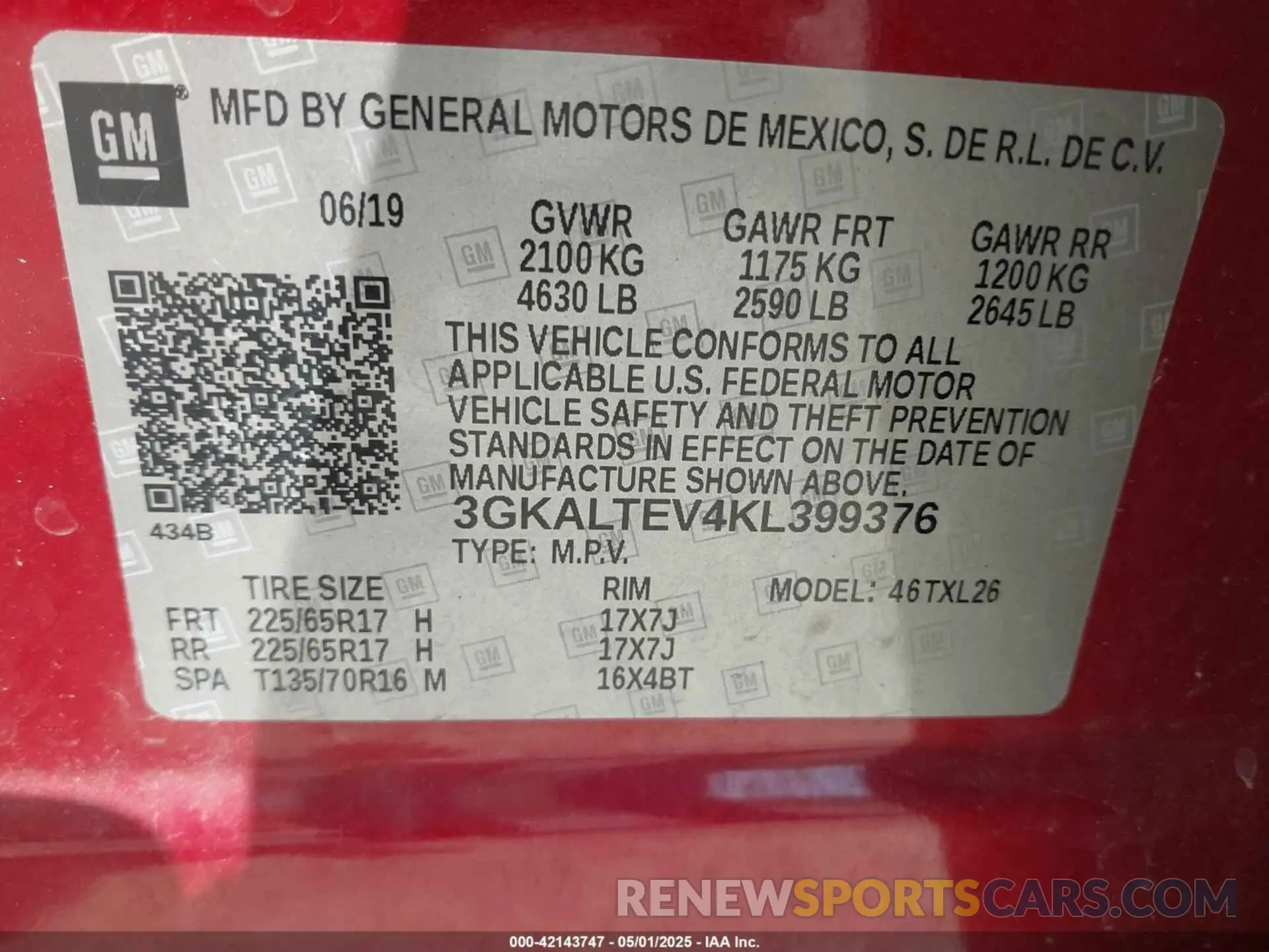 9 Фотография поврежденного автомобиля 3GKALTEV4KL399376 GMC TERRAIN 2019