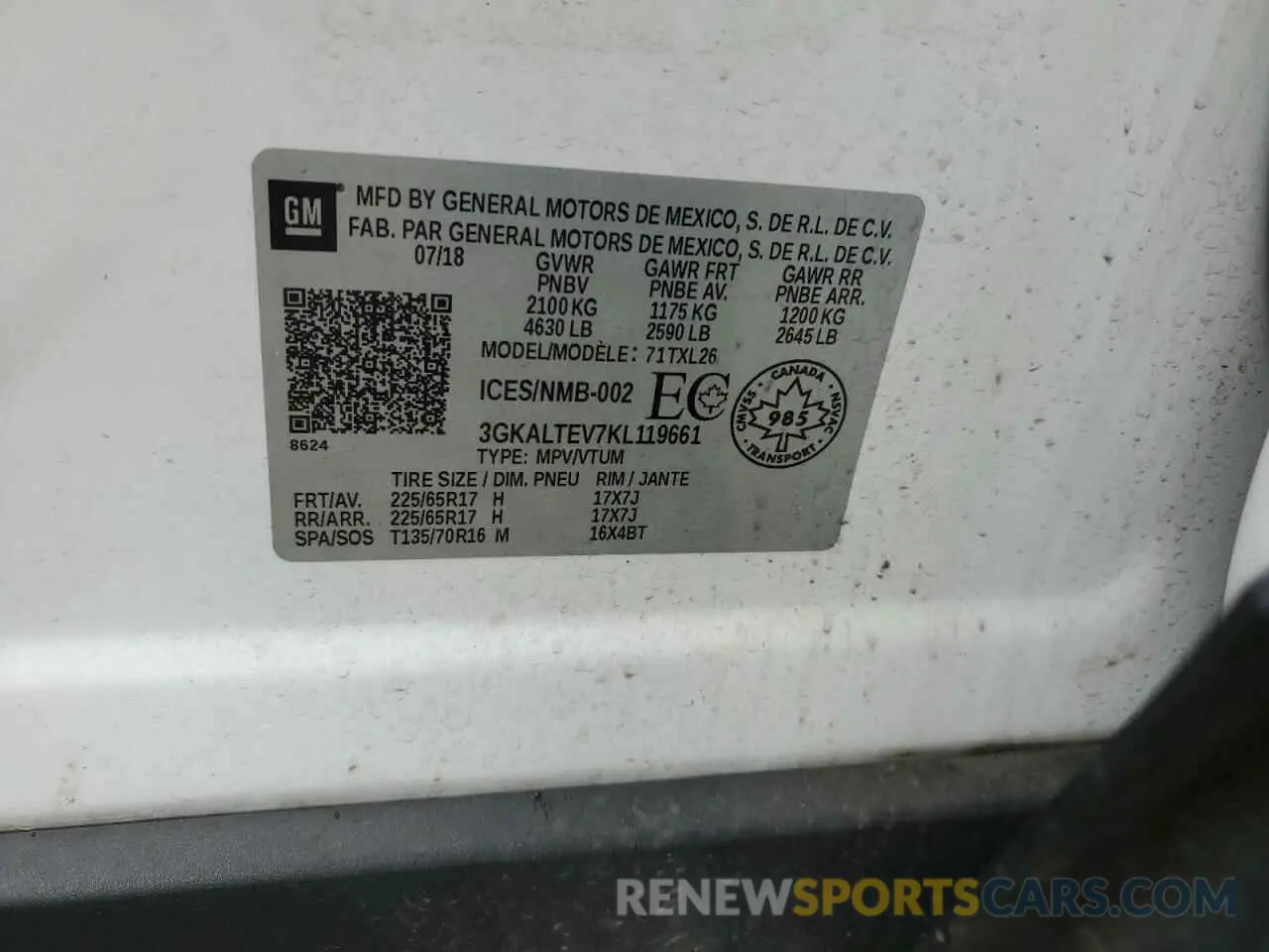 13 Фотография поврежденного автомобиля 3GKALTEV7KL119661 GMC TERRAIN 2019